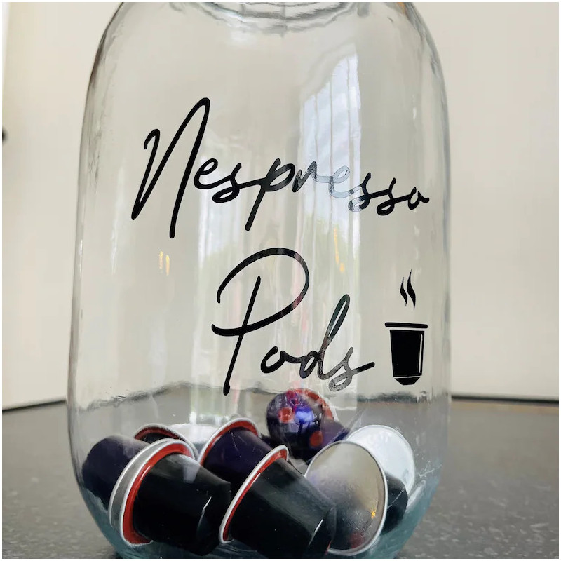 Personalised Coffee Pod Jar